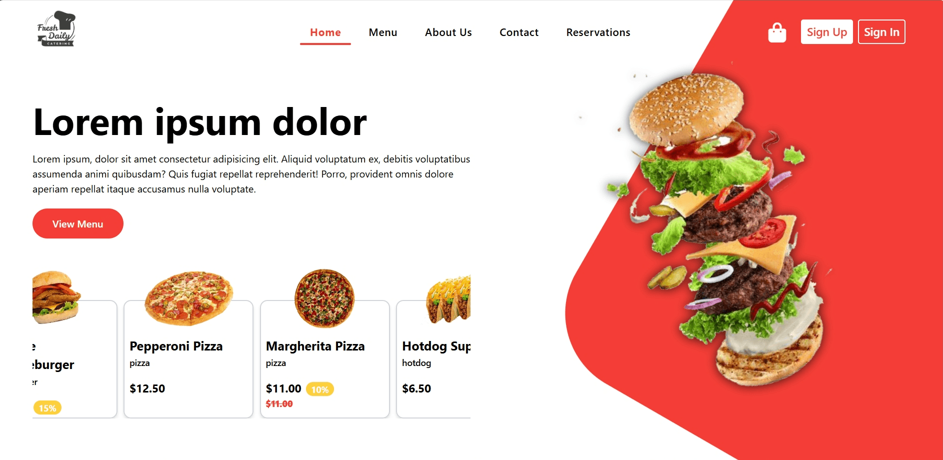 Restaurant Template screenshot